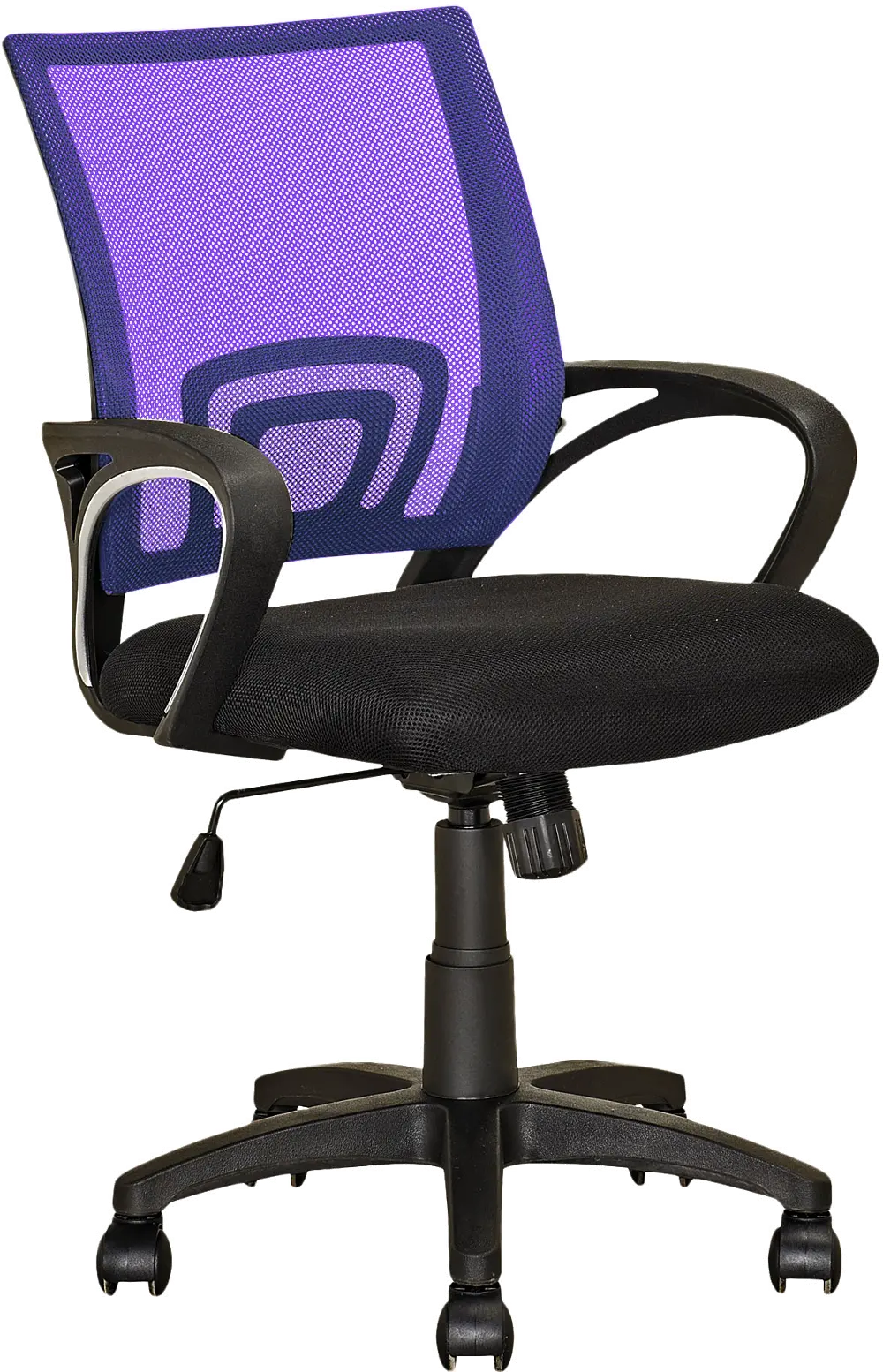Workspace Black and Purple Mesh Office Chair-1
