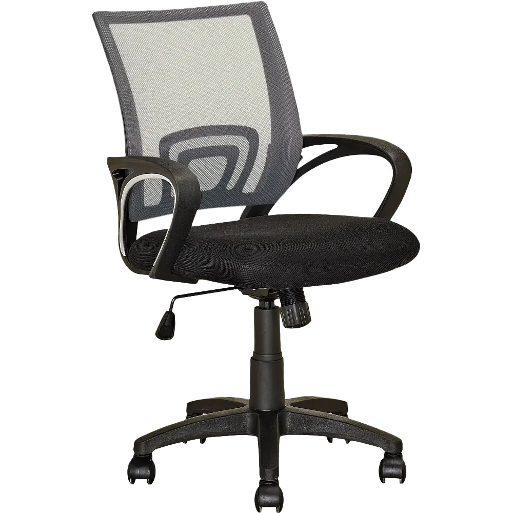 Workspace Dark Gray and Black Mesh Office Chair-1