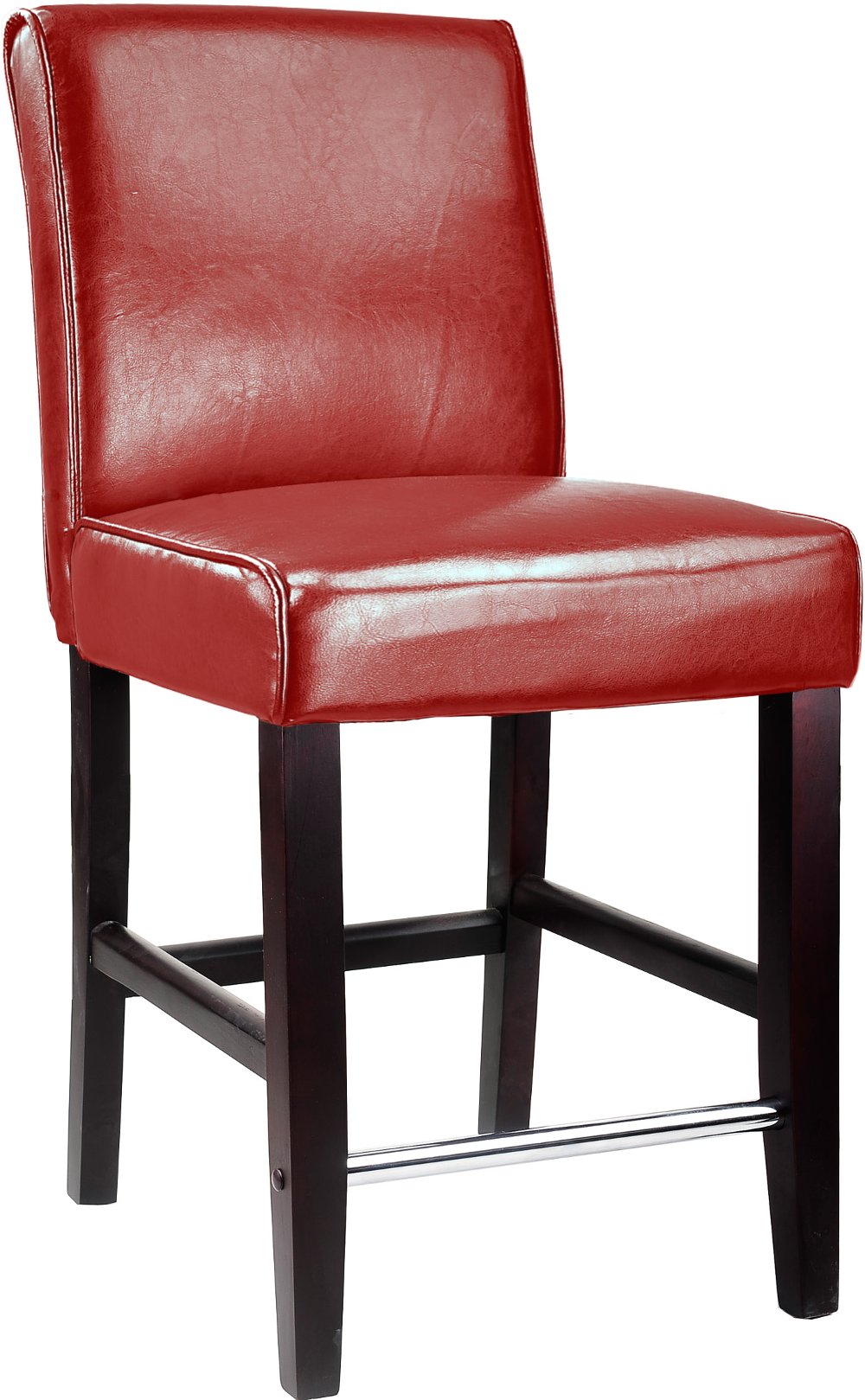 Antonio Red Upholstered Counter Height Stool