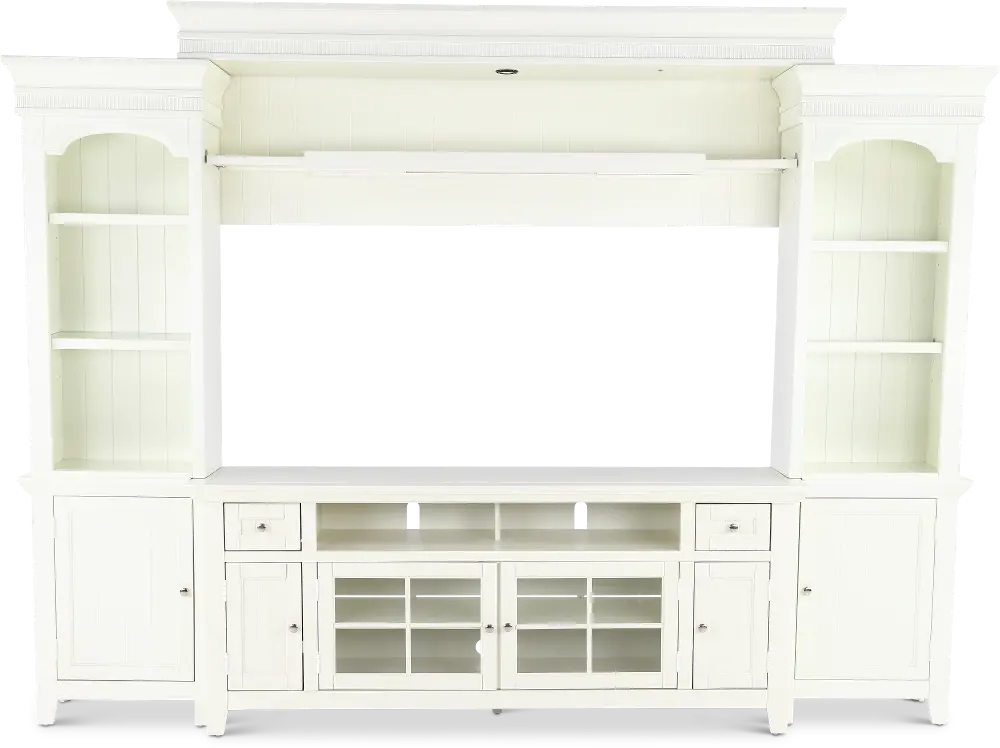 Country White 72 Inch Entertainment Center-1