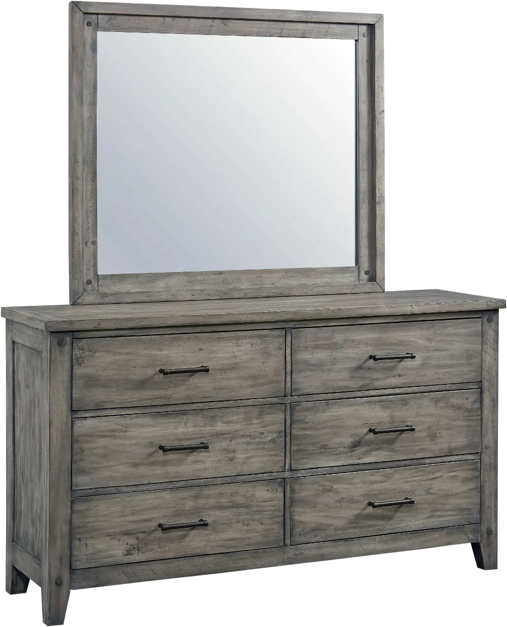 Rustic Casual Gray Dresser - Nelson-1