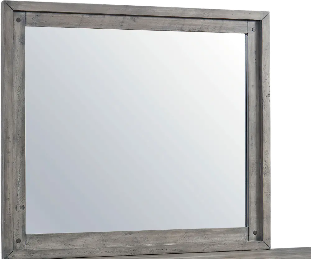 Rustic Casual Gray Mirror - Nelson-1