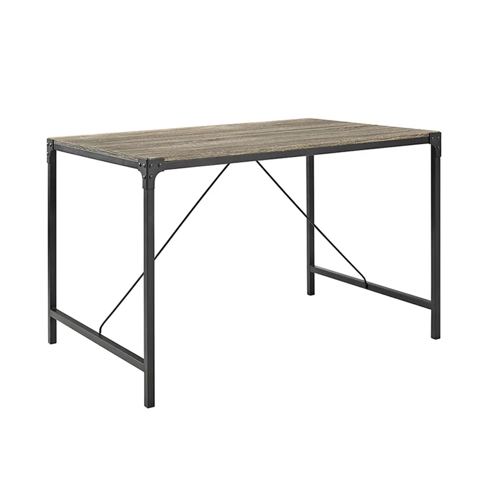 TW48AIAG Angle Wood Gray Wash Dining Table-1