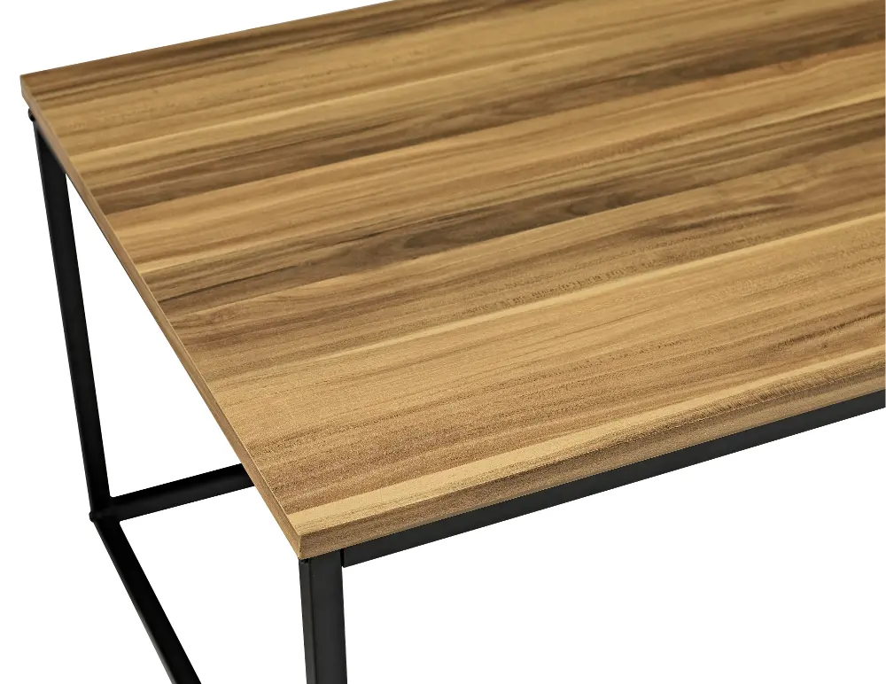 C42LWSQTK Teak Wood Top Coffee Table (42 Inch) -1