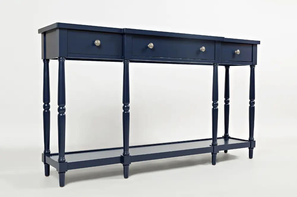 Antique Blue 60 Inch Console - Stately-1
