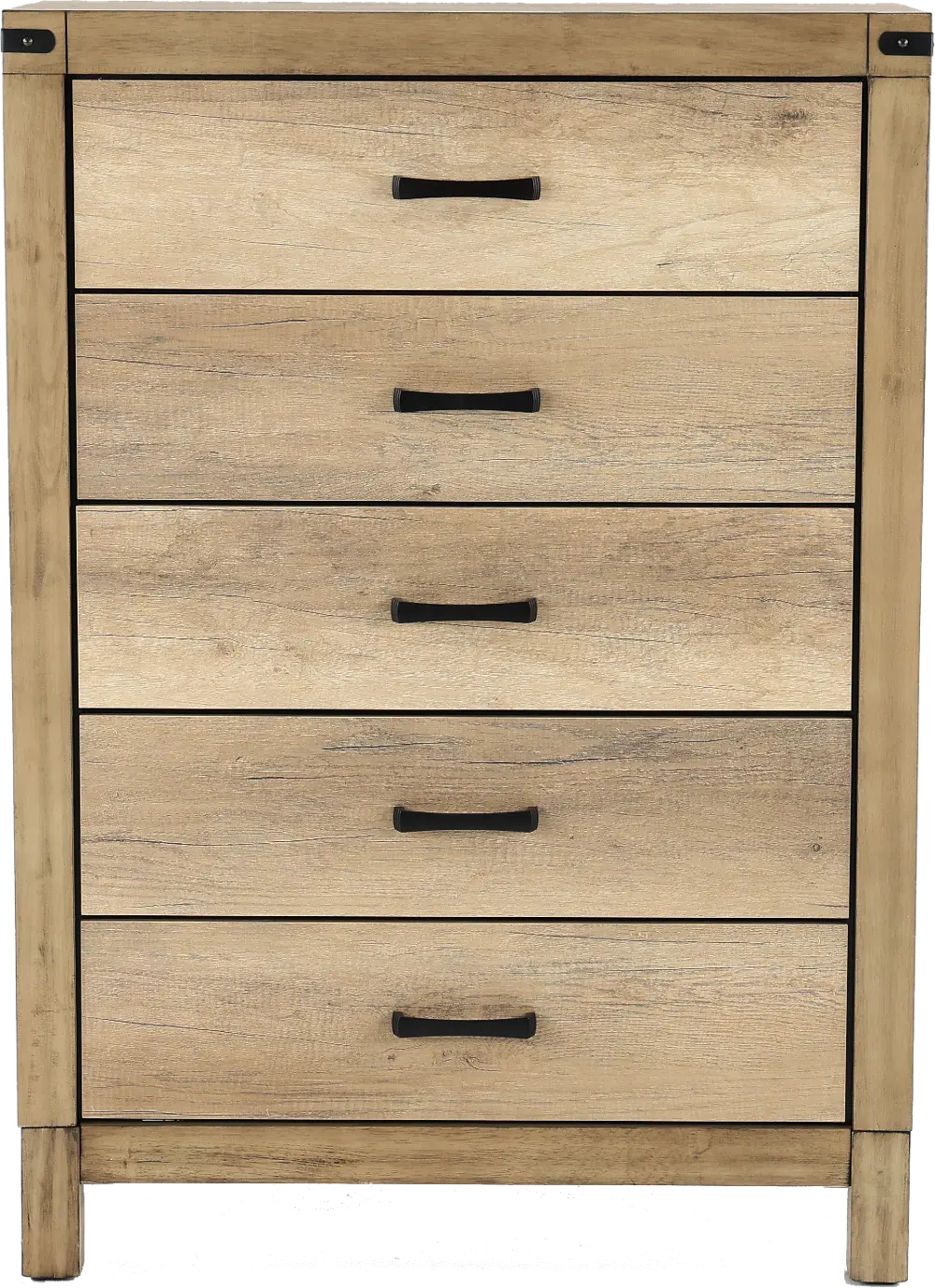 Matteo Rustic Contemporary Antiqued White Chest of Drawers-1