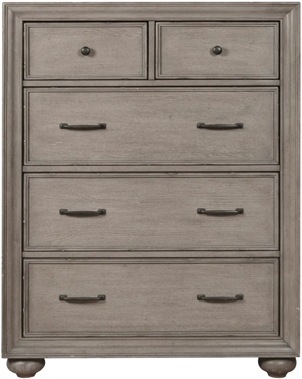 Classic Weathered Gray Chest of Drawers - Heather-1