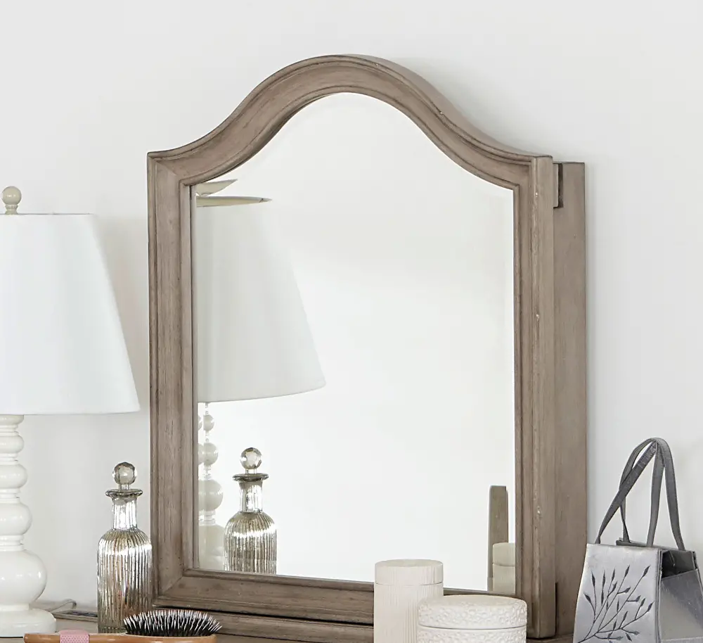 Classic Weathered Gray Vanity Mirror - Heather-1