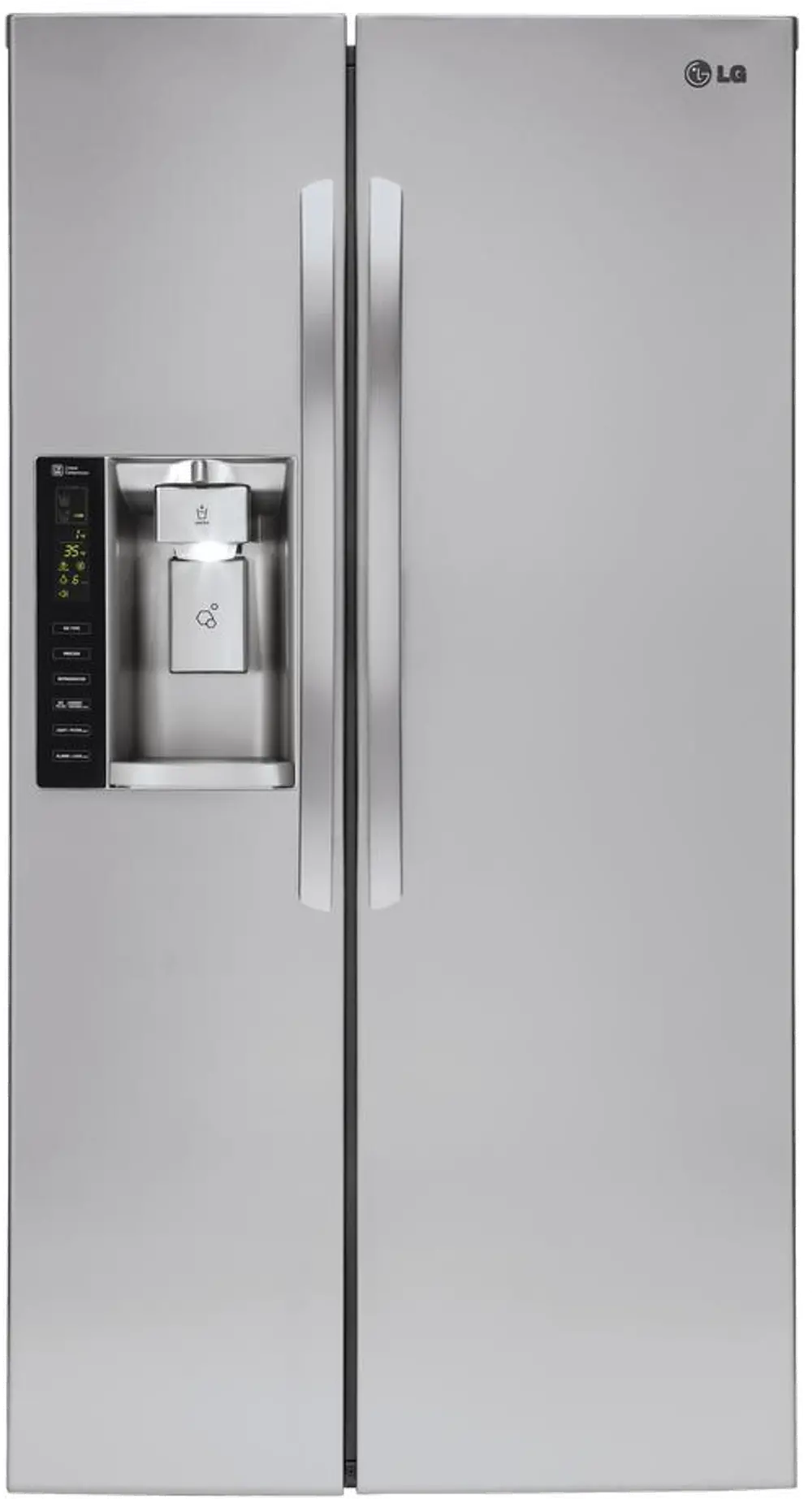 LSXC22426S LG Counter Depth Side by Side Smart Refrigerator - 21.91 cu. ft., 36 Inch Stainless Steel-1
