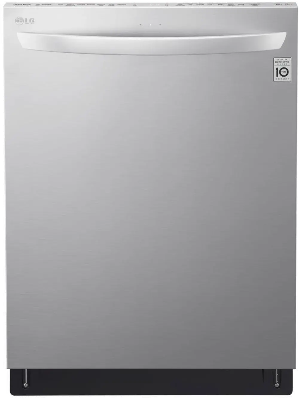 LDT5665ST LG Top Control Dishwasher with Bar Handle - Stainless Steel-1