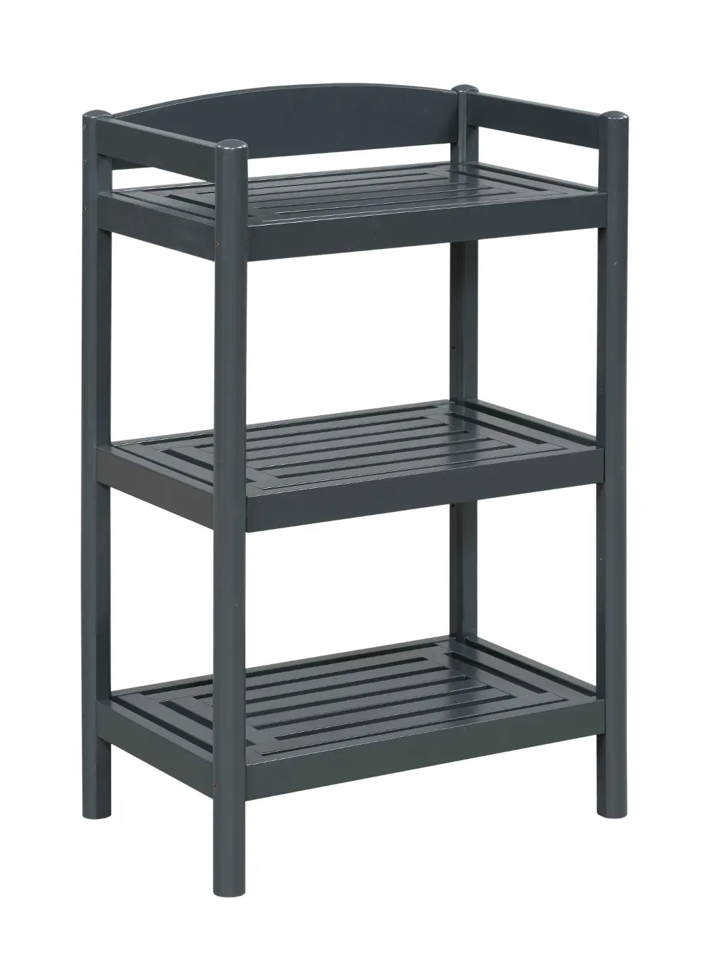 Adjustable Graphite Low Bookcase / Media Tower - Exmore-1