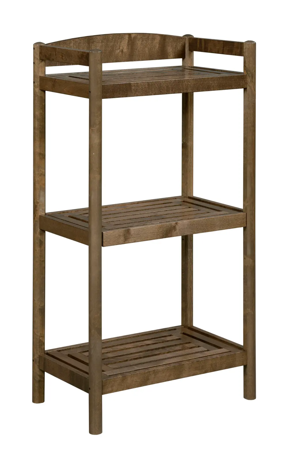 Adjustable Antique Chestnut Wooden Bookcase / Media Tower - Exmore-1