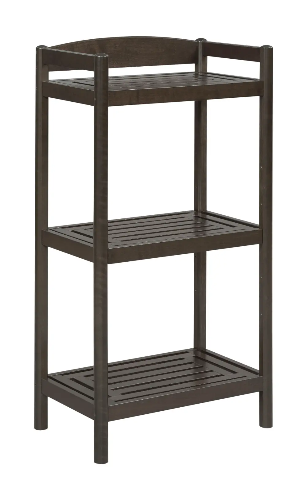 Adjustable Espresso Wooden Bookcase / Media Tower - Exmore-1