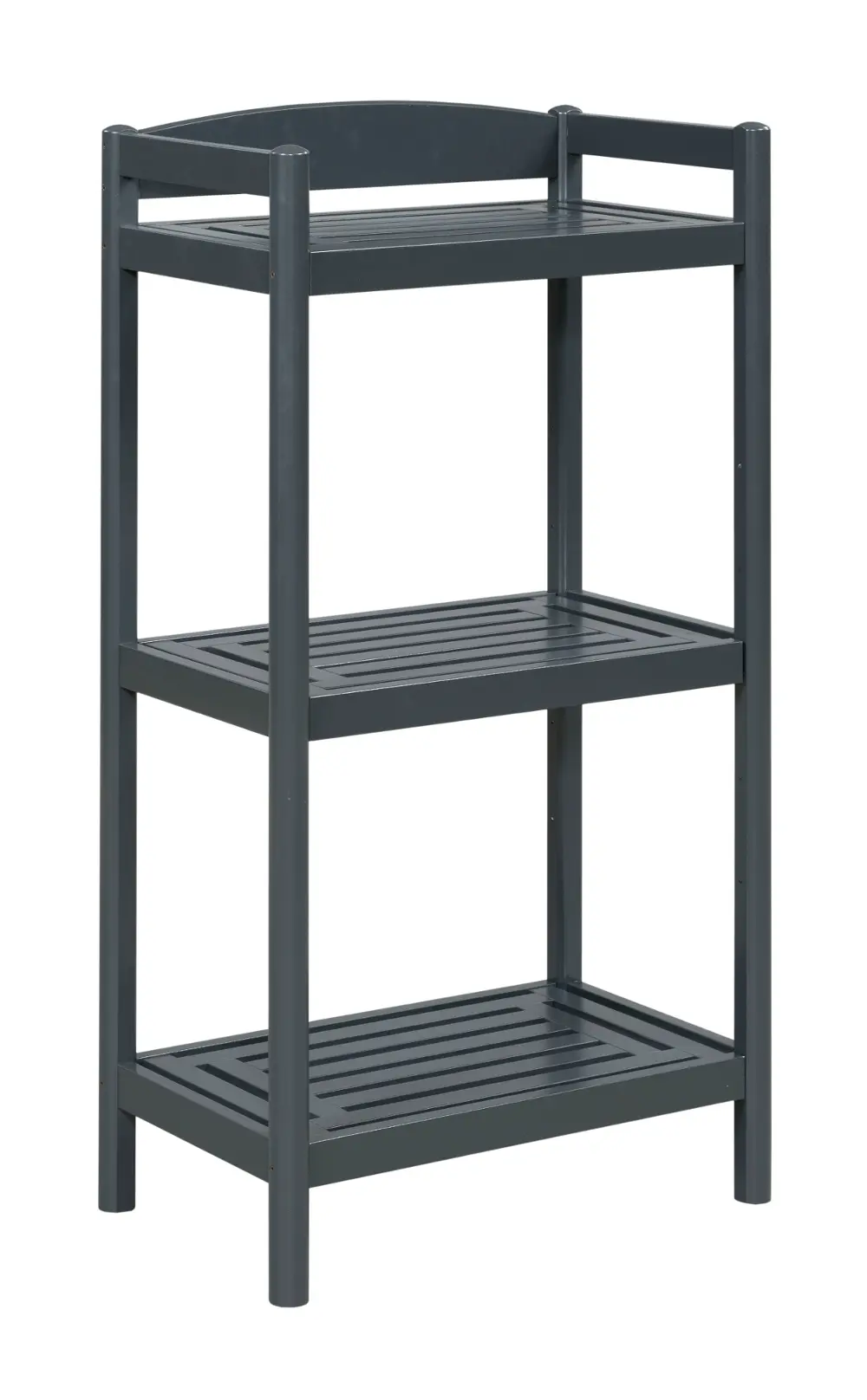 Adjustable Graphite Wooden Bookcase / Media Tower - Exmore-1
