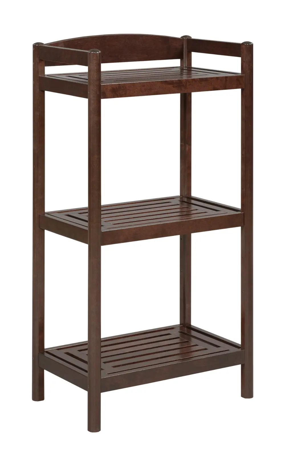 Adjustable Merlot Wooden Bookcase / Media Tower - Exmore-1
