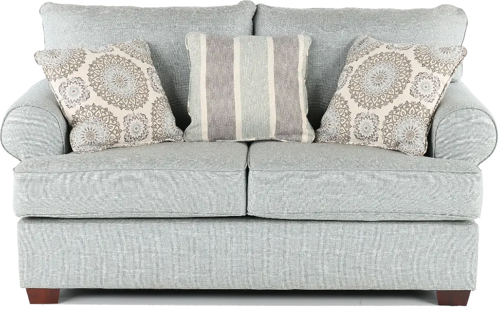 Alison Blue-Gray Loveseat-1