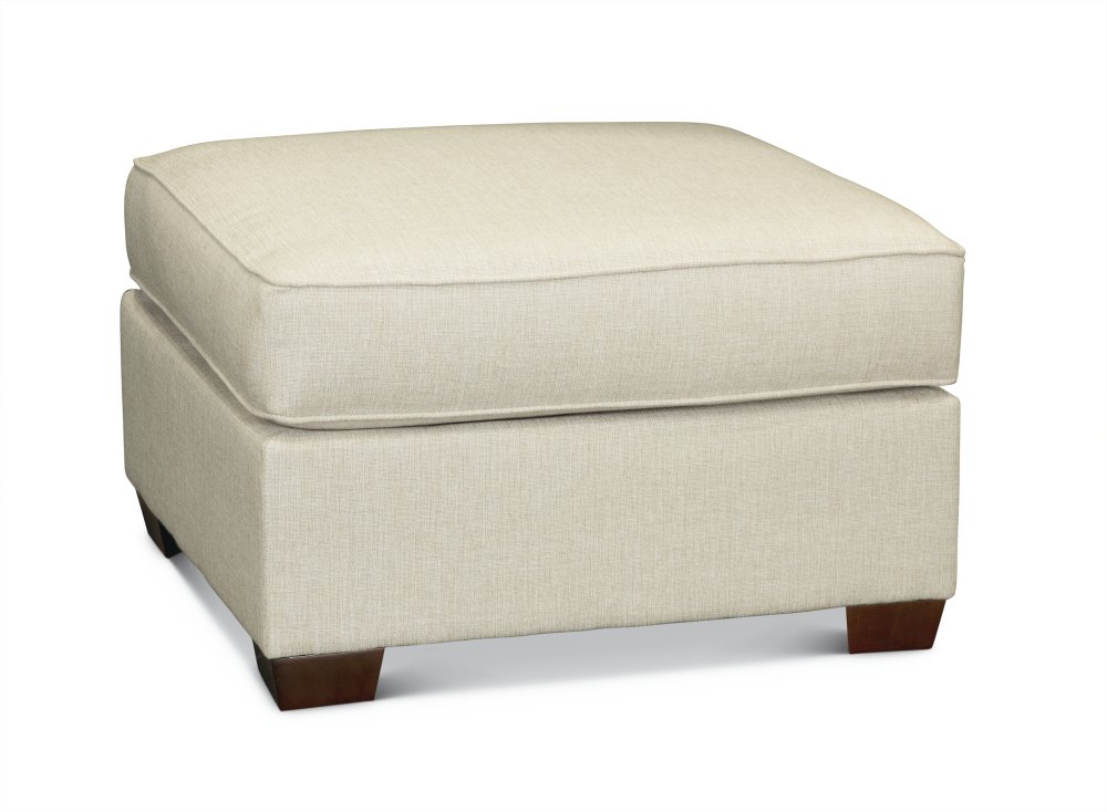 Alison Linen Ottoman
