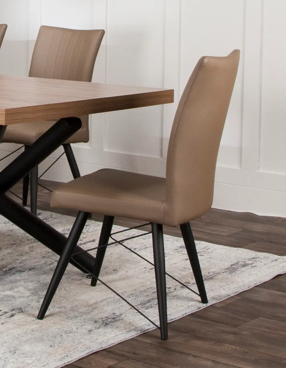 Putty and Black Modern Dining Chair - Empire-1