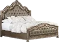 Seville Platinum Gold Queen Upholstered Bed