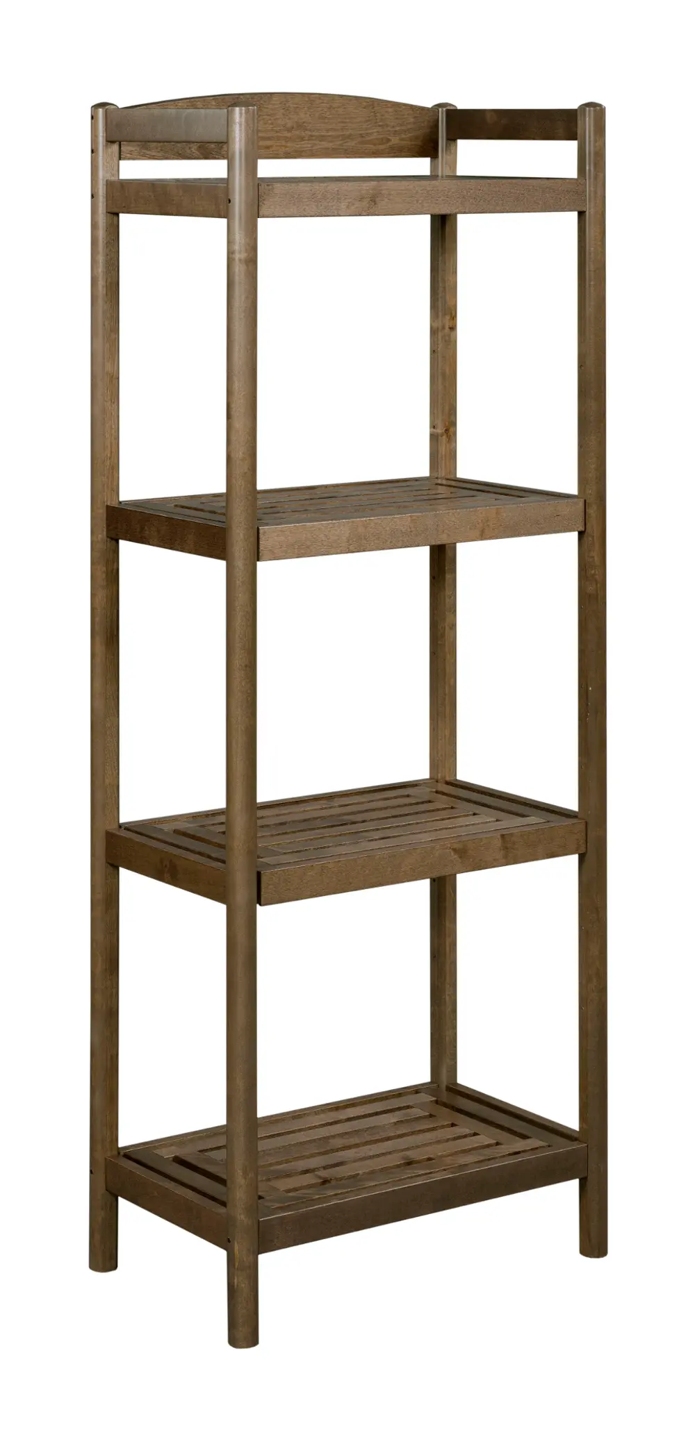 Adjustable Antique Chestnut Wooden Tall Bookcase / Media Tower - Exmore-1