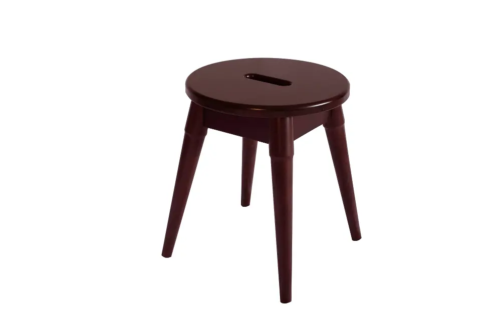 Solid Wood Round Stool - Arendal-1