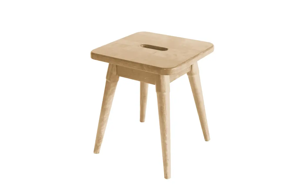 Solid Wood Square Stool - Arendal-1