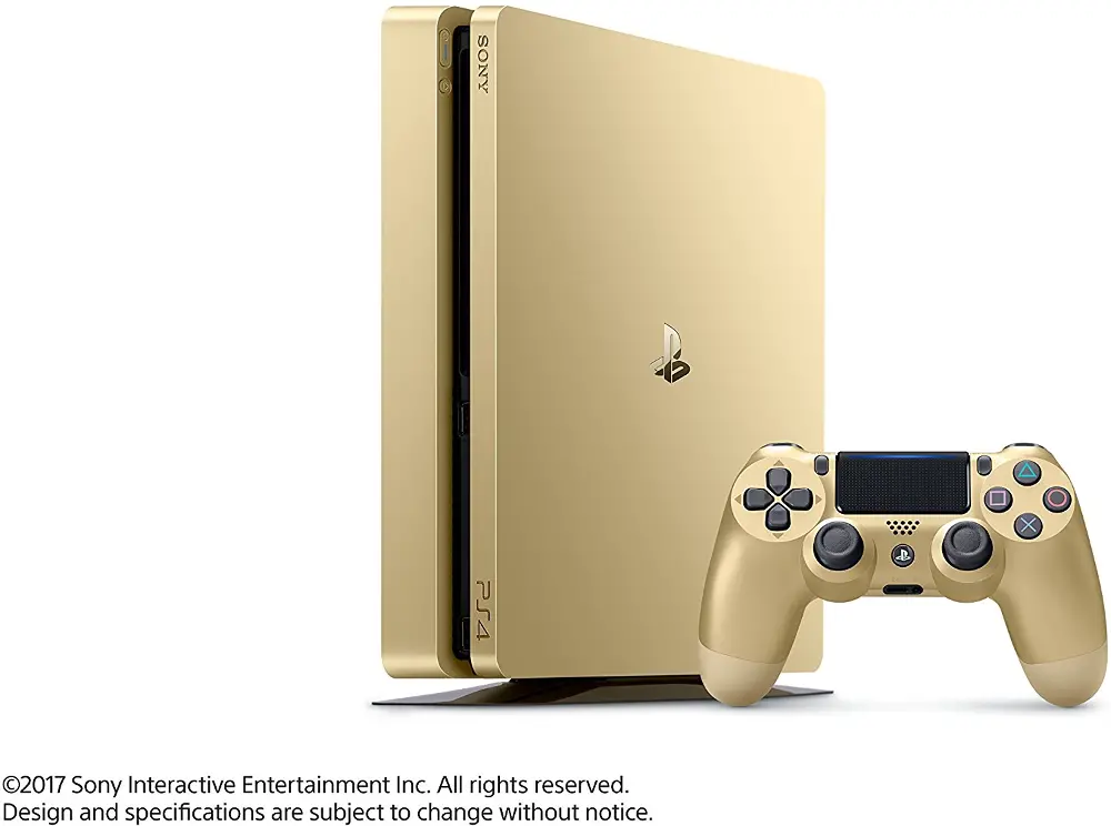 PS4 SCE 302191 Playstation 4 Limited Edition Slim Gold 1TB Console-1