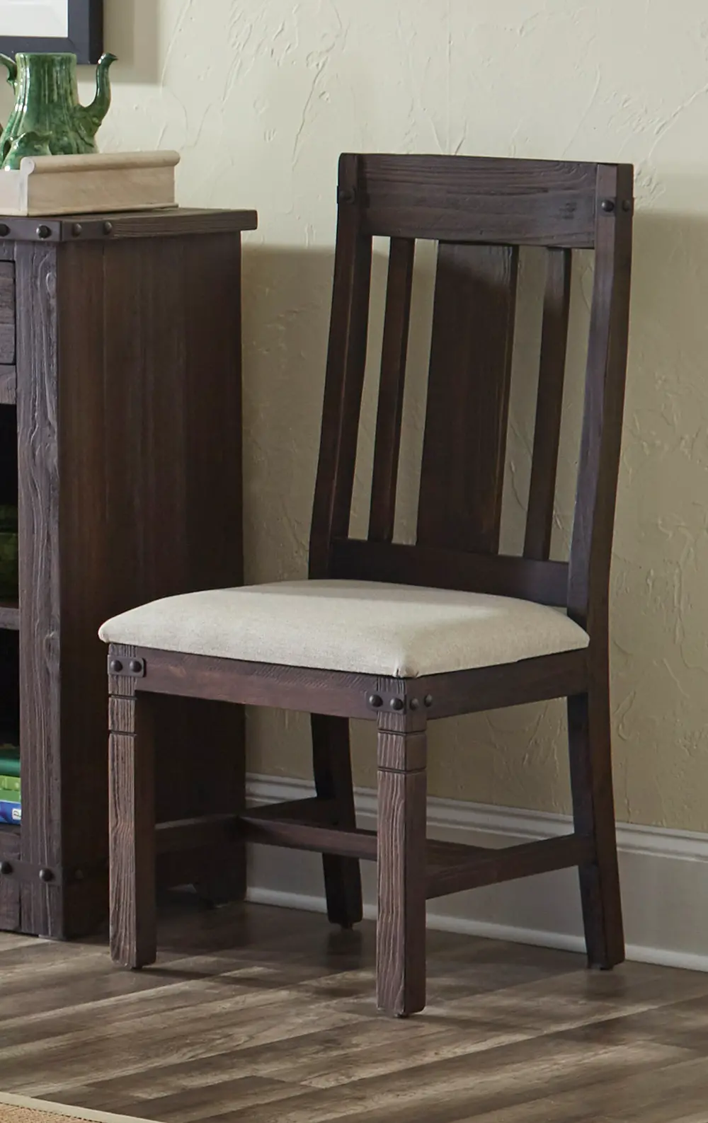 Distressed Pine Dining Chair - Preston Woods Collection-1