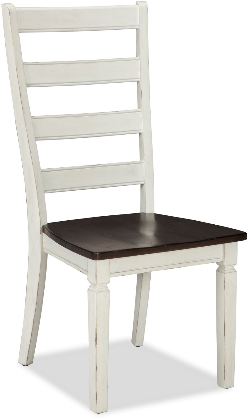 Ladder Back White Dining Chair Glennwood Ladder Back White Dining Chair Glennwood