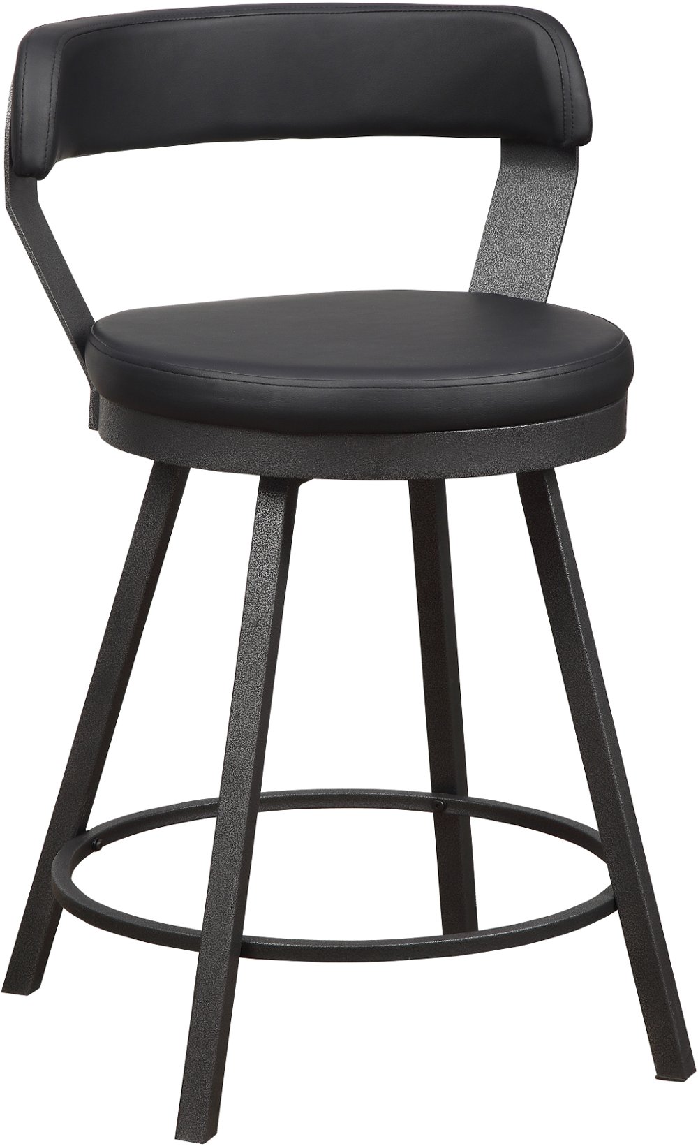 Rc Willey S Bar Stools For Dining Room And Man Caves Gunmetal And Black Modern Counter Stool Ert
