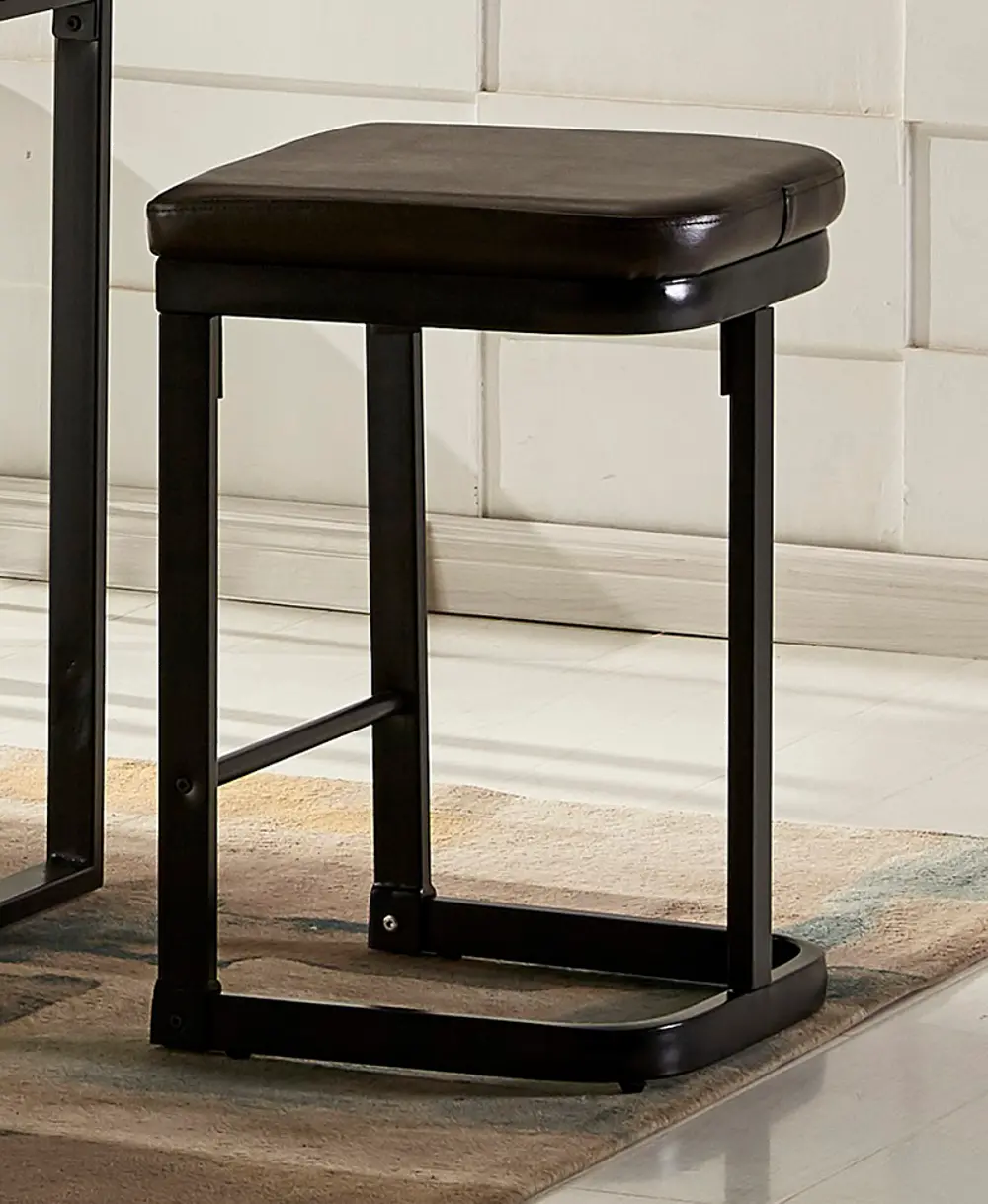 Metal 24 Inch Counter Height Dining Stool - Eli Collection-1