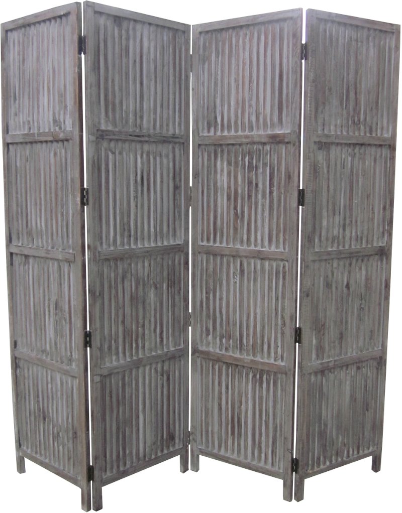 Distressed Gray Wooden Reversible 4 Panel Screen Room Divider Rc Distressed Gray Wooden Reversible 4 Panel Screen Room Divider