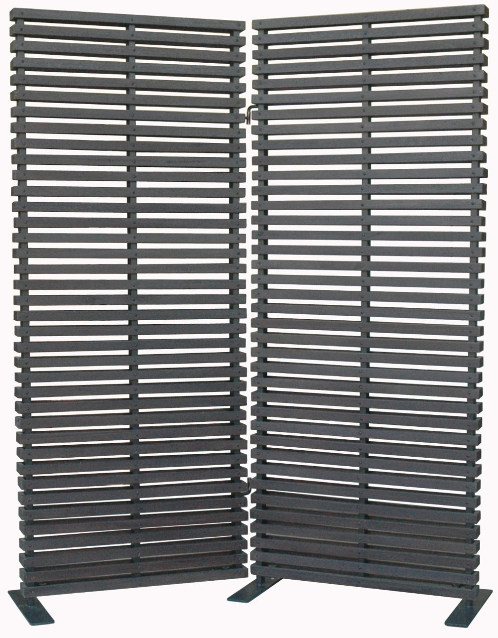 Fireplace Screens And Room Dividers Rc Willey Furniture Black 2 Panel Wood And Aluminum Screen Room Divider