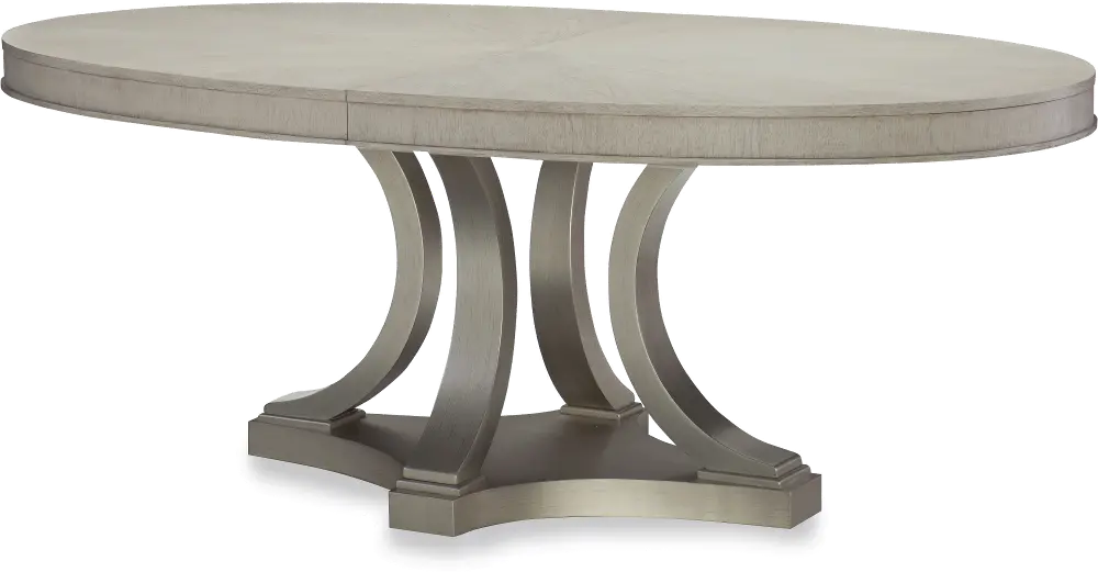 Shadow Gray Contemporary Oval Dining Table - Cinema-1
