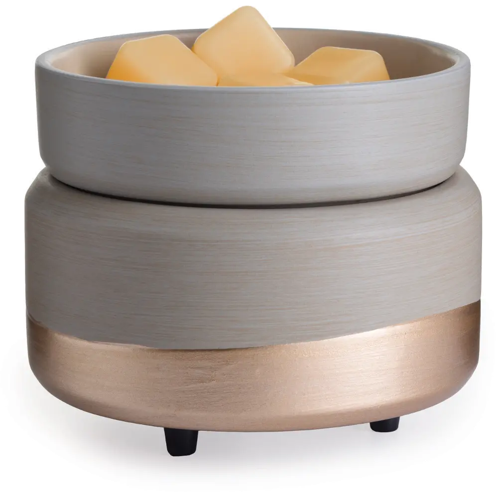 Gray and Gold 2-in-1 Fragrance Warmer-1