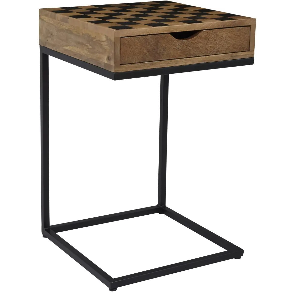 Global Archive Checkerboard C-Shaped Table-1