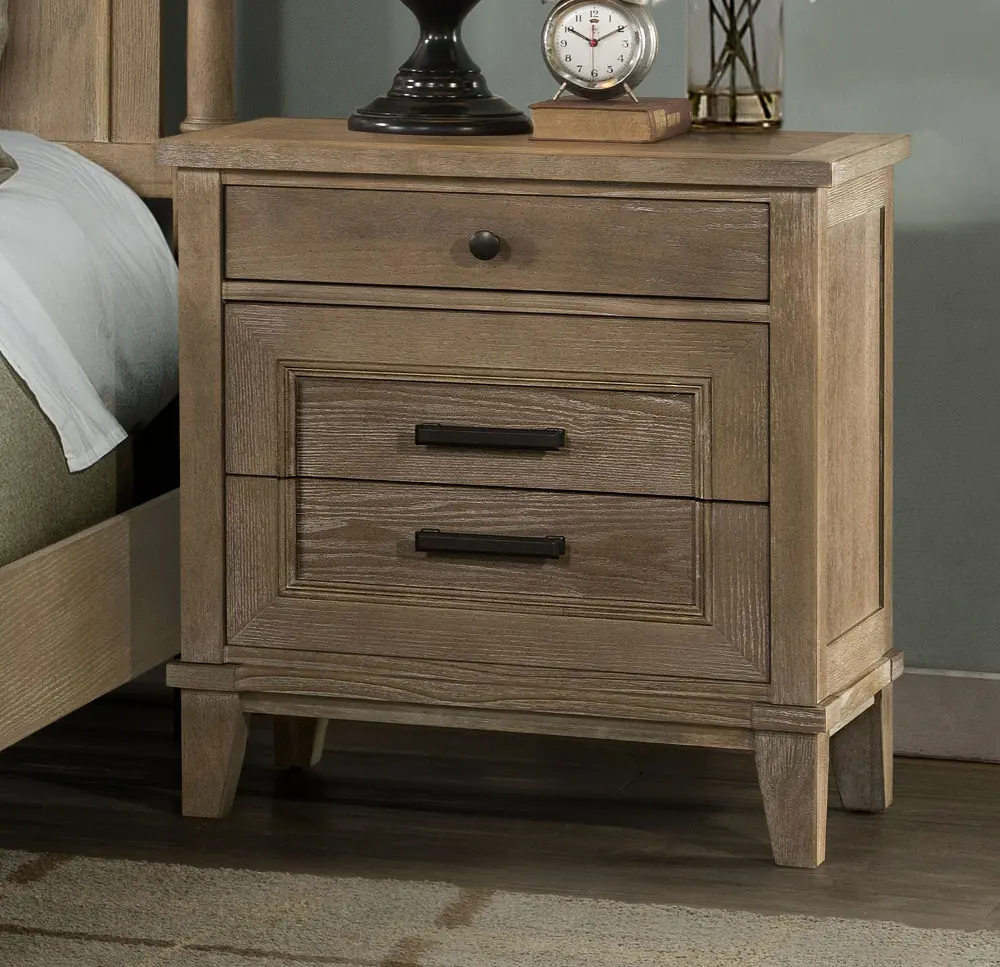 Casual Classic Natural Nightstand - Eden Park-1