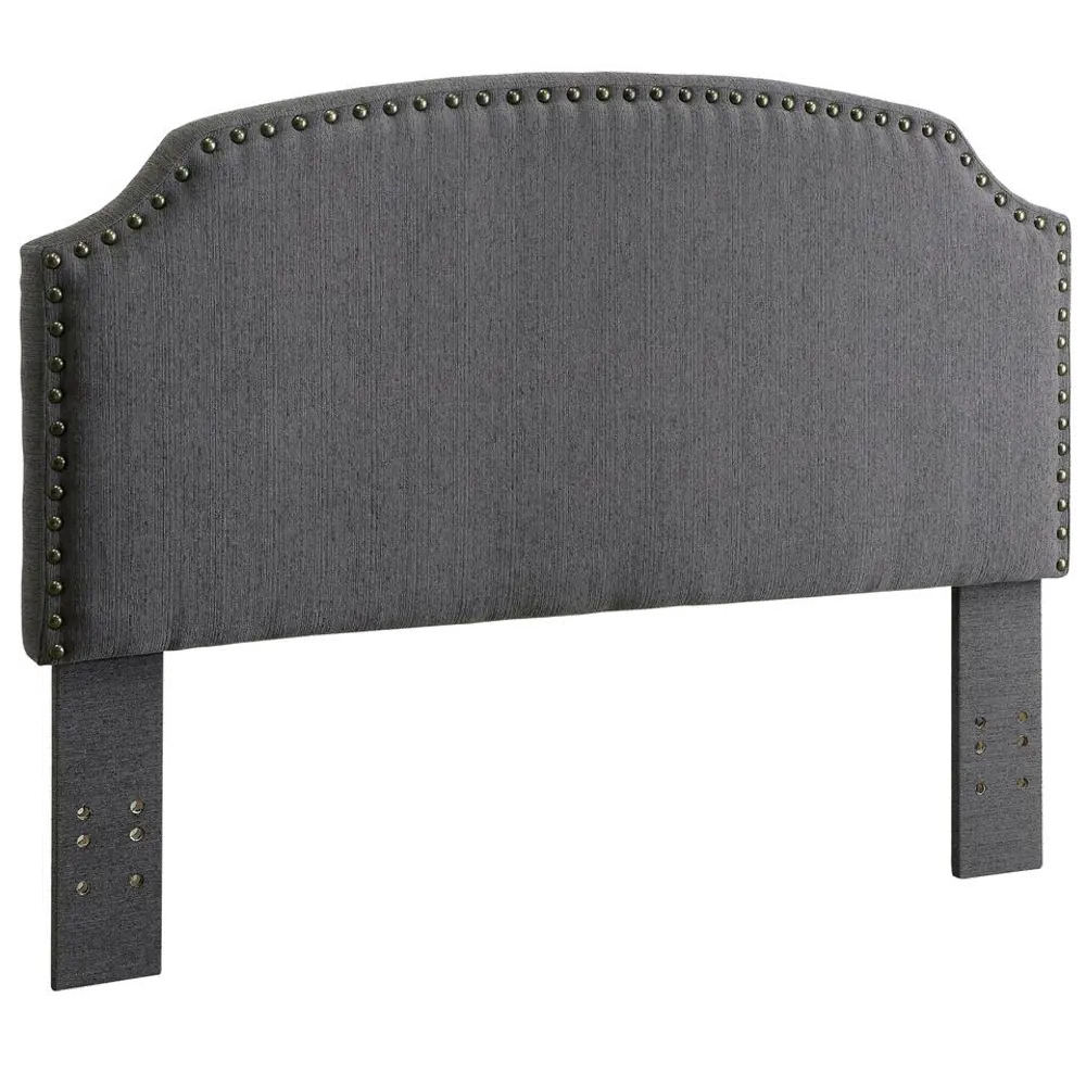 IDF-7880GY-HB-FQ/HDB Mira Gray Upholstered Full/Queen Headboard-1