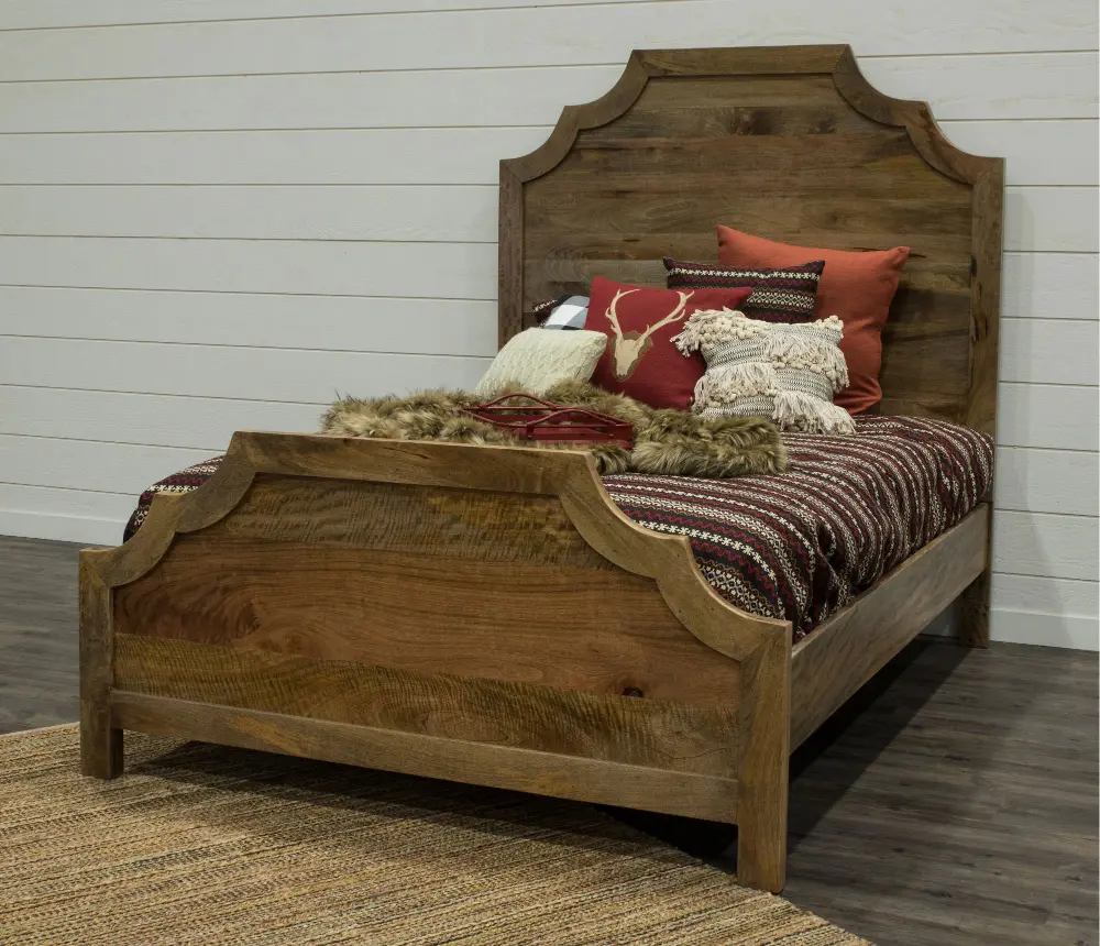 Rustic Natural King Bed - Thurston-1
