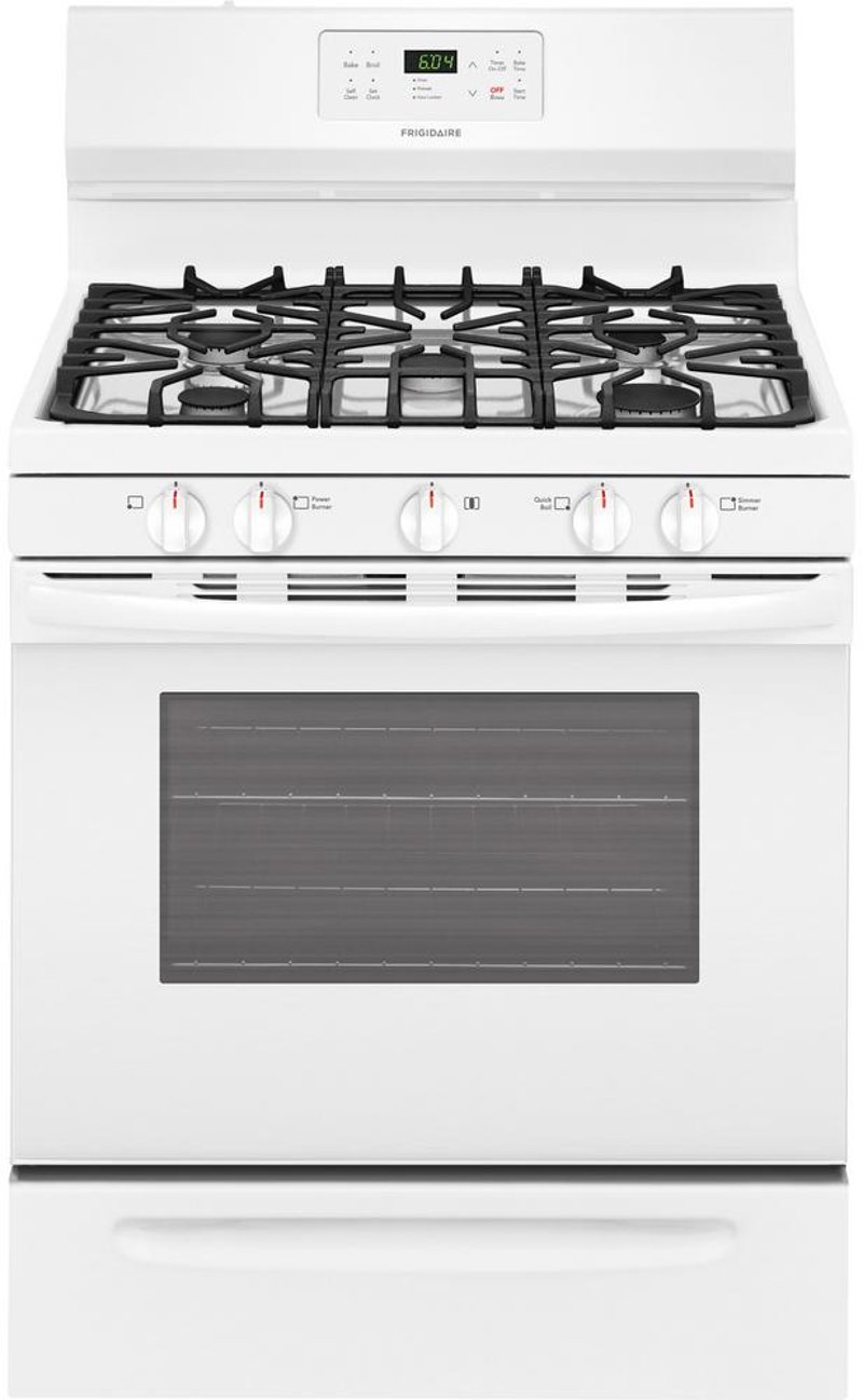 Frigidaire 48 cu ft electric range in stainless steel silver Frigidaire Gas Range 5 0 Cu Ft White Rc Willey Furniture Store