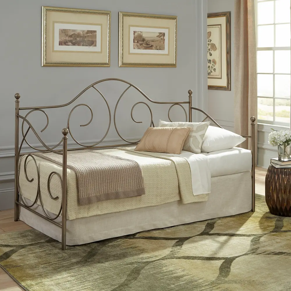 B350953/DAYBEDW/LINK Traditional Aged Iron Daybed - Cambry-1