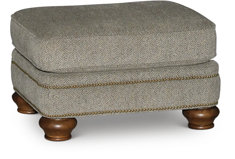 Reed Casual Traditional Urban Wheat Ottoman-1