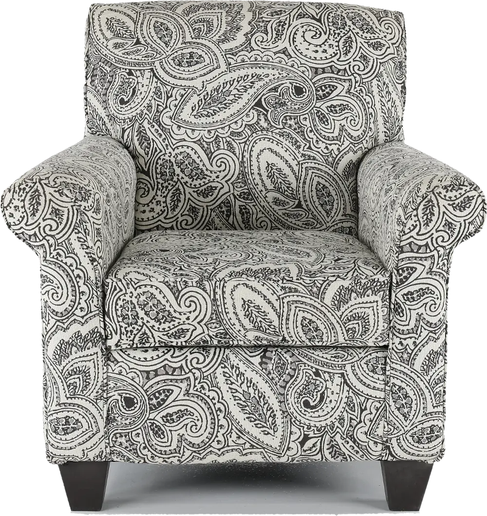 Griffin Gray Paisley Accent Chair-1