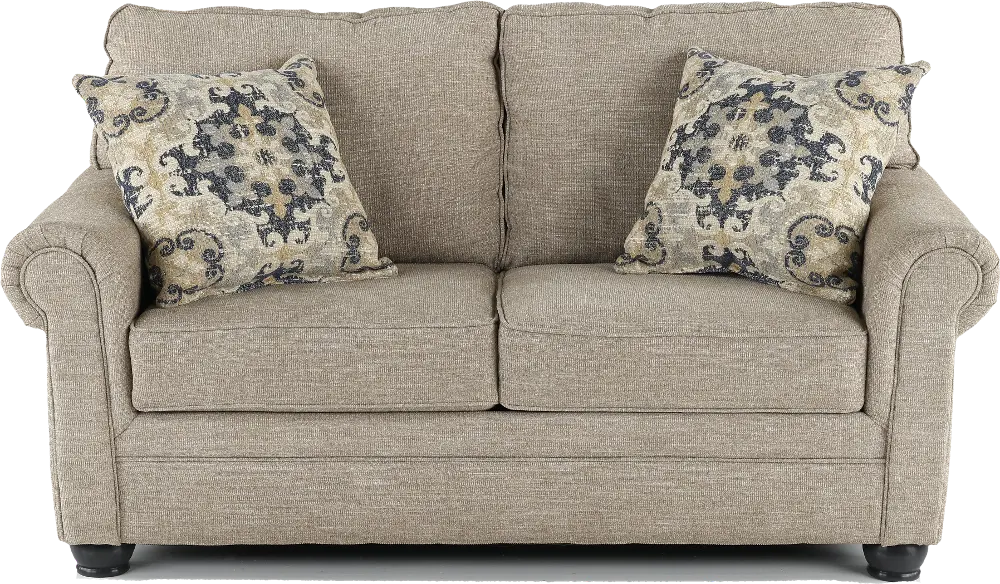 Heather Taupe Loveseat-1