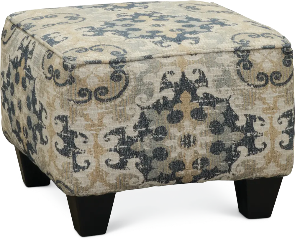 Heather Taupe & Gray Accent Ottoman-1