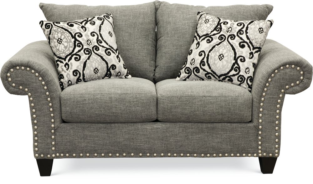 Casual Traditional Carbon Gray Loveseat Paradigm Rc Willey Casual Traditional Carbon Gray Loveseat Paradigm Rc Willey Furniture