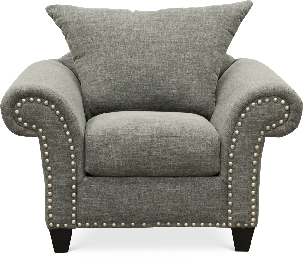 Casual Traditional Carbon Gray Chair - Paradigm-1