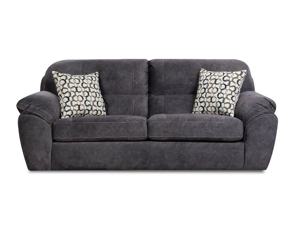 Casual Contemporary Steel Blue Sofa - Imprint-1