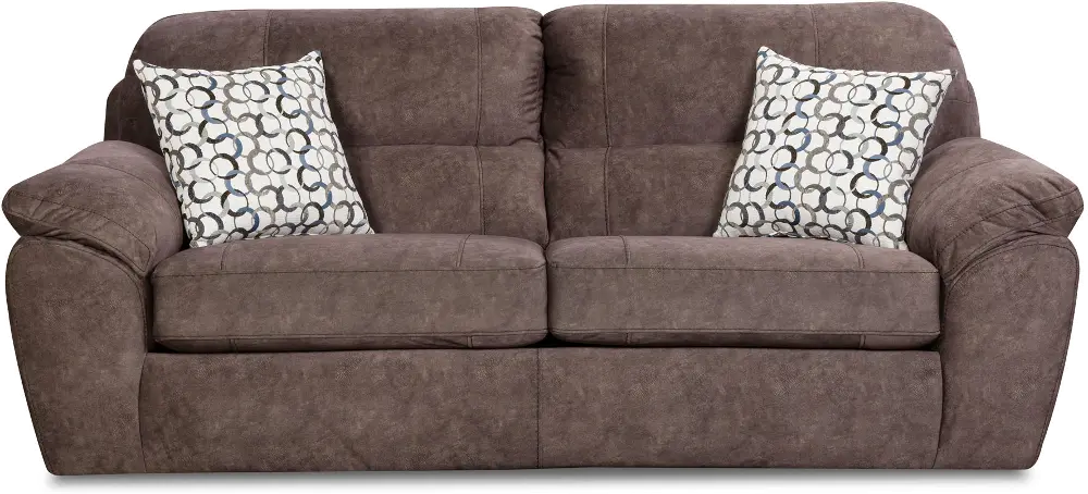 Casual Contemporary Cocoa Brown Sofa Bed - Imprint-1