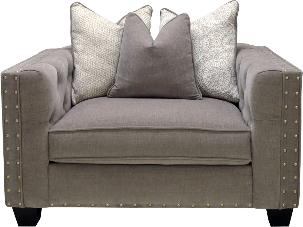 Traditional Gray Chair - Caprice -1